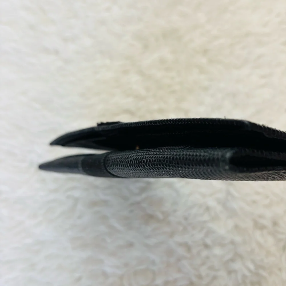 Ferragamo Black Grain Leather Women’s Long Wallet